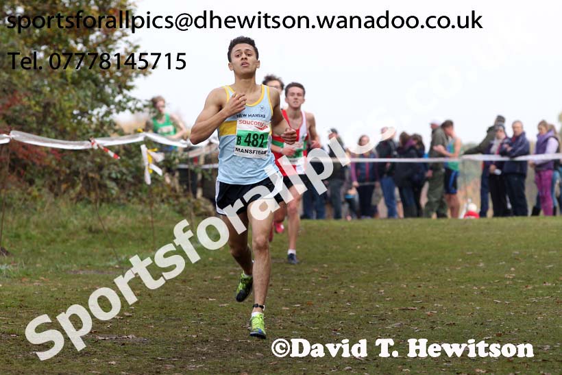 Men under-17s, National Cross Country Relays, Berry Park, Mansfield. Photo: David T. Hewitson/Sports for All Pics